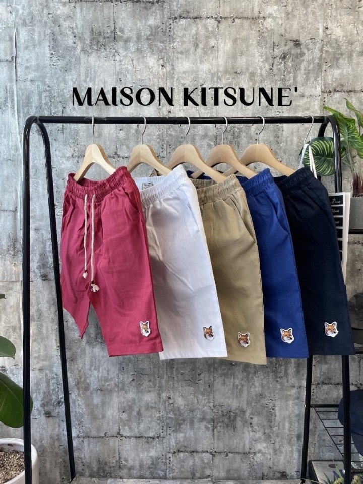 Maison Kitsune  메종키츠네 면 반바지