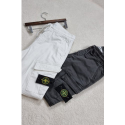 Stone Island  스톤아일랜드 워싱 카고 밴딩조거팬츠