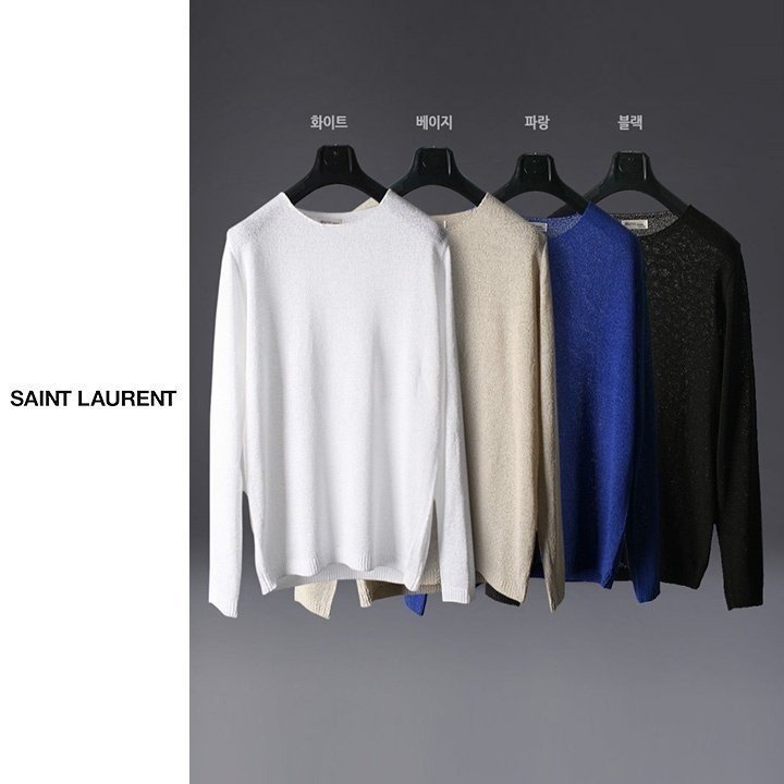 ●10월 판매 5위● SAINT LAURENT 세인트로랑 비치 린넨 긴팔