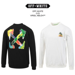 Off-White  오프화이트 브러쉬 페인팅 맨투맨