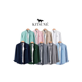 Maison Kitsune 메종키츠네 그레이폭스 옥스포드 셔츠