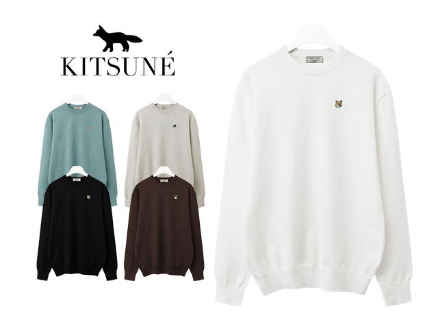 Maison Kitsune 메종키츠네 헤드폭스 스판라운드 니트