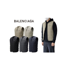 BALENCIAGA  발렌시아가  스몰시그니쳐 노카라 패딩 조끼