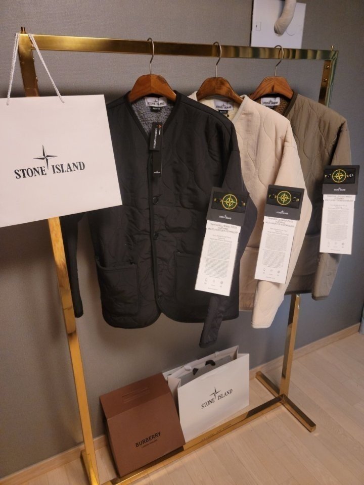 STONE ISLAND 스톤아일랜드 후리스 퀄팅 자켓