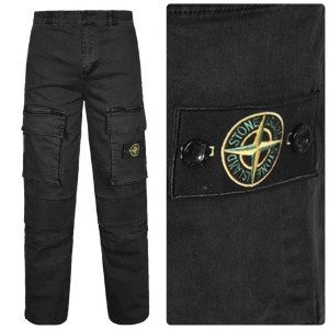 STONE ISLAND 스톤아일랜드 가먼트다잉 앞포켓 카고팬츠 (2컬러)