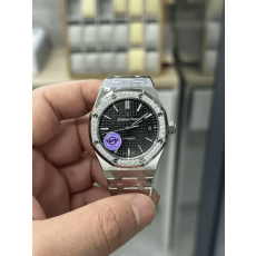 AUDEMARS PIGUET  오데마피게 로얄오크 37MM 블랙 다이얼 다이아베젤 15451