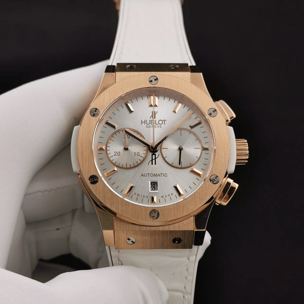 HUBLOT 위블로 클래식 퓨전 금통 화이트다이얼 521.OX.2611.LR