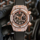 HUBLOT 위블로 빅뱅 유니코 풀다이아 스켈레톤다이얼 로즈골드 411.OX.1180.RX.0904