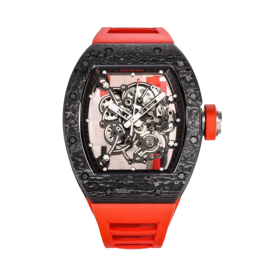 RICHARD MILLE 리차드밀 블랙 카본 뚜르비옹 러버밴드 레드 RM-055 (2color)