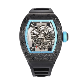 RICHARD MILLE 리차드밀 블랙 카본 뚜르비옹 러버밴드 블루 RM-055 (2color)