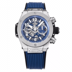 HUBLOT 위블로 빅뱅 크로노그래프 로즈골드 블루 42mm 421.OL.5180.RX