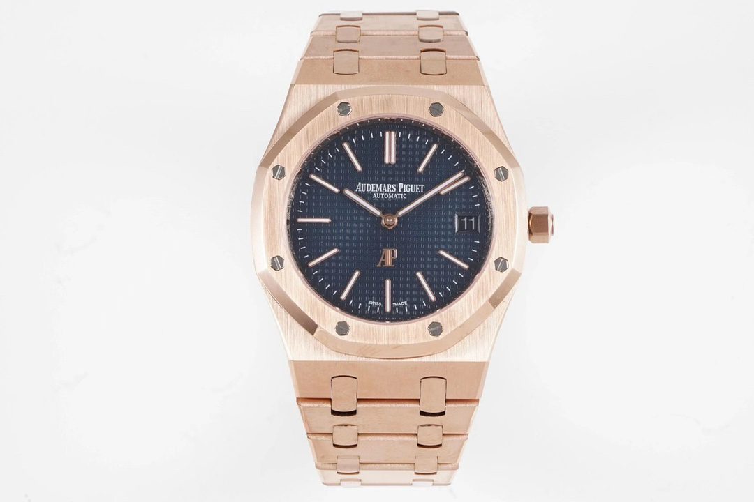 AUDEMARS PIGUET  오데마피게 로얄오크 뚜르비옹 로즈골드 다크블루다이얼