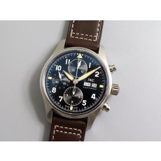 IWC 아이더블유씨  파일럿 더블크로노그래프 블랙다이얼