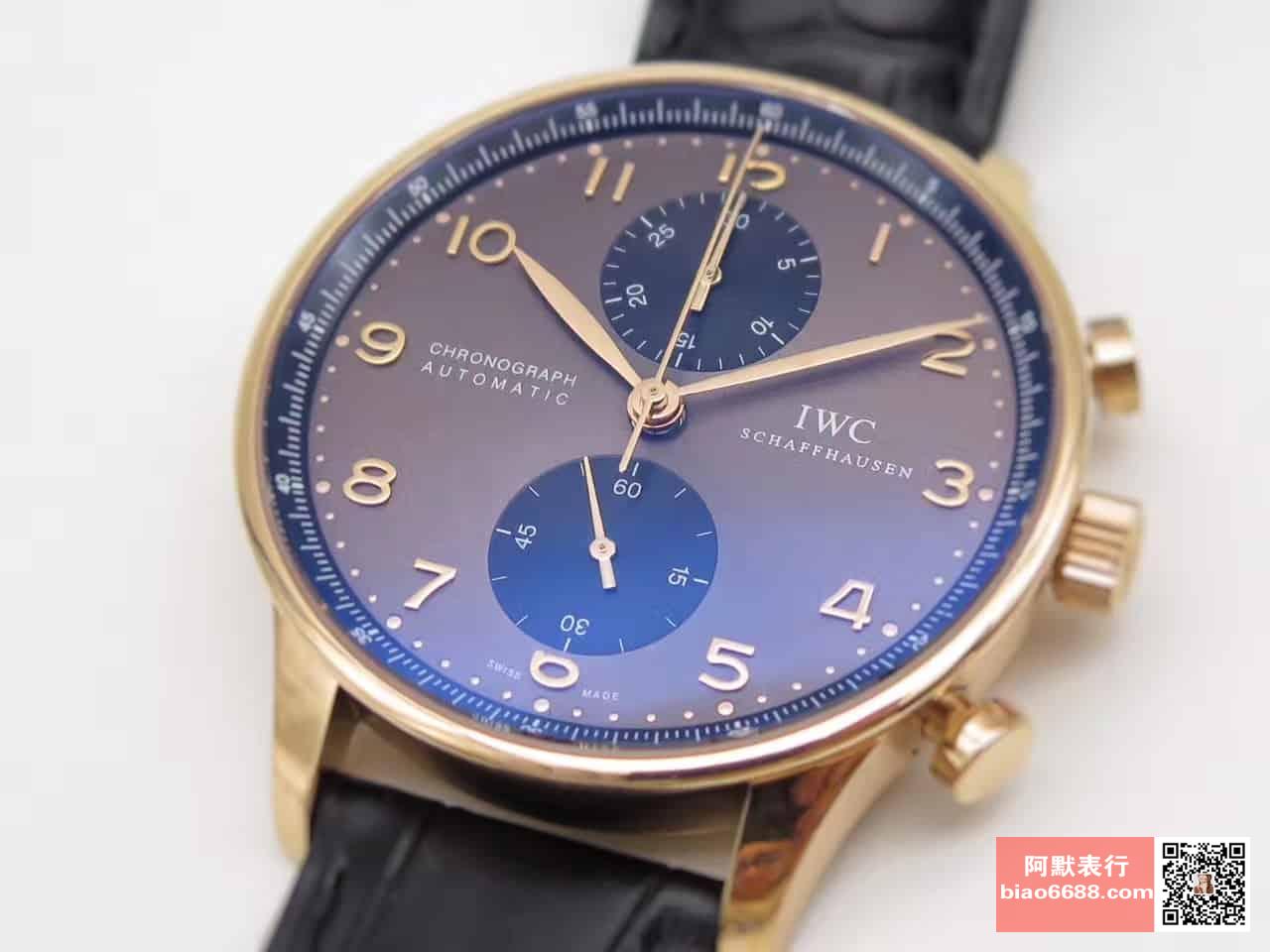 IWC 아이더블유씨 포르투기저 크로노 로즈골드 브라운다이얼