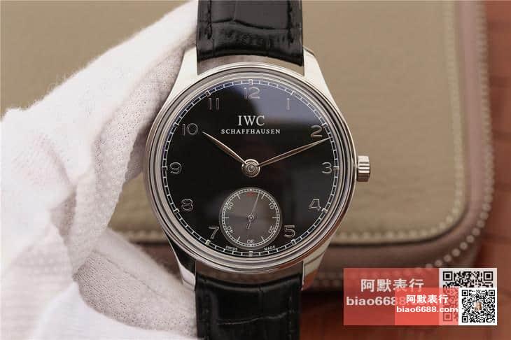 IWC 아이더블유씨 포르투기저 핸드운드 스틸 블랙다이얼