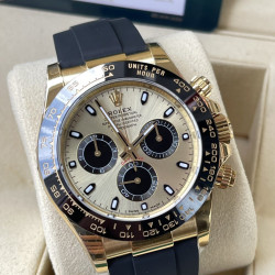 ROLEX 로렉스 데이토나 금장 금통 블랙 러버밴드 116518-0048