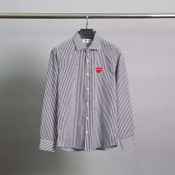 COMME DES GARCONS 꼼데가르송 레드와펜 스트라이프 셔츠