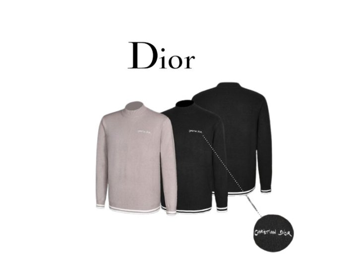 DIOR 디올 울 반목 니트