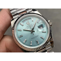 ROLEX 로렉스 데이데이트 플래티넘 다이아 다이얼 화이트 골드 금통 10P 36mm