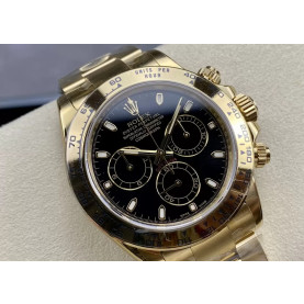 ROLEX 로렉스 데이토나 블랙 다이얼 옐로우 골드 금통 m116508