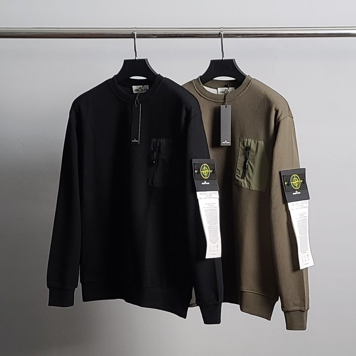 STONE ISLAND 스톤아일랜드 로고와펜 코듀로이 맨투맨