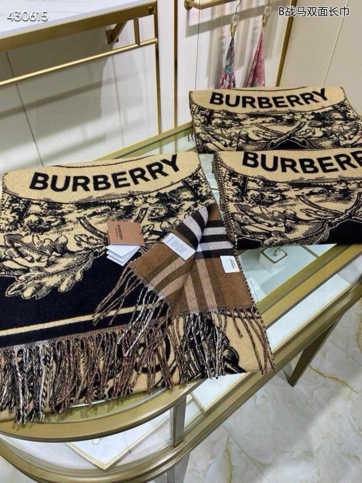 BURBERRY 버버리 리버시블 EKD 캐시미어 스카프