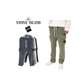 STONE ISLAND 스톤아일랜드 코듀로이 와이드 카고팬츠