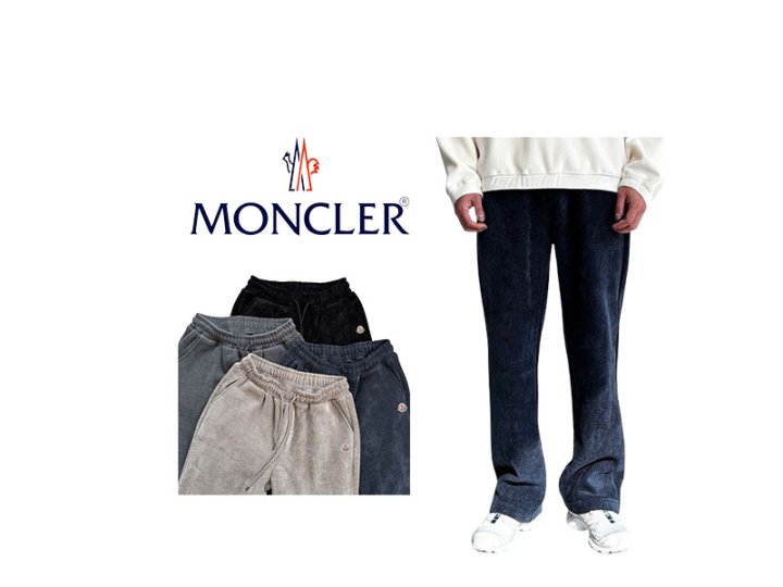 MONCLER 몽클레어 웜 와이드 기모 팬츠