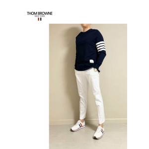 THOM BROWNE 톰브라운 바이오워싱면 9부 바지