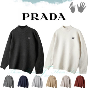 PRADA 프라다 소프트 울 스판 하프 폴라