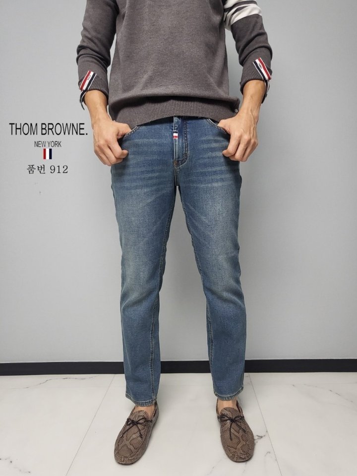 THOM BROWNE 톰브라운 융기모 청바지