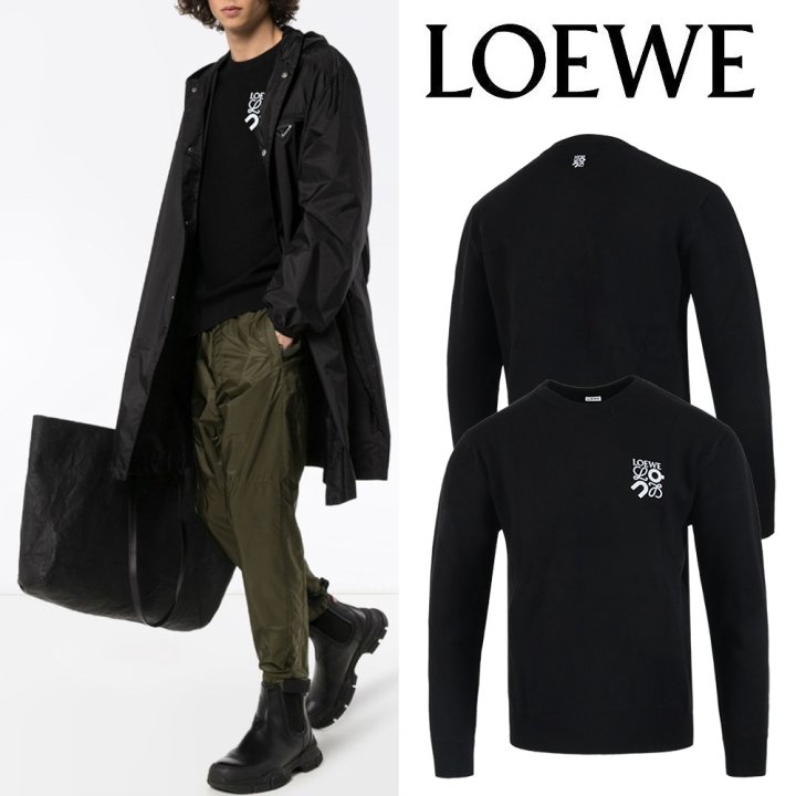 LOEWE 로에베 신상 아나그램 램스울 니트