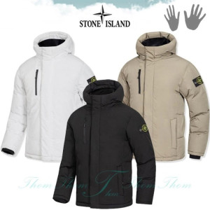 STONE ISLAND 스톤아일랜드 더블 락 후드 패딩 점퍼