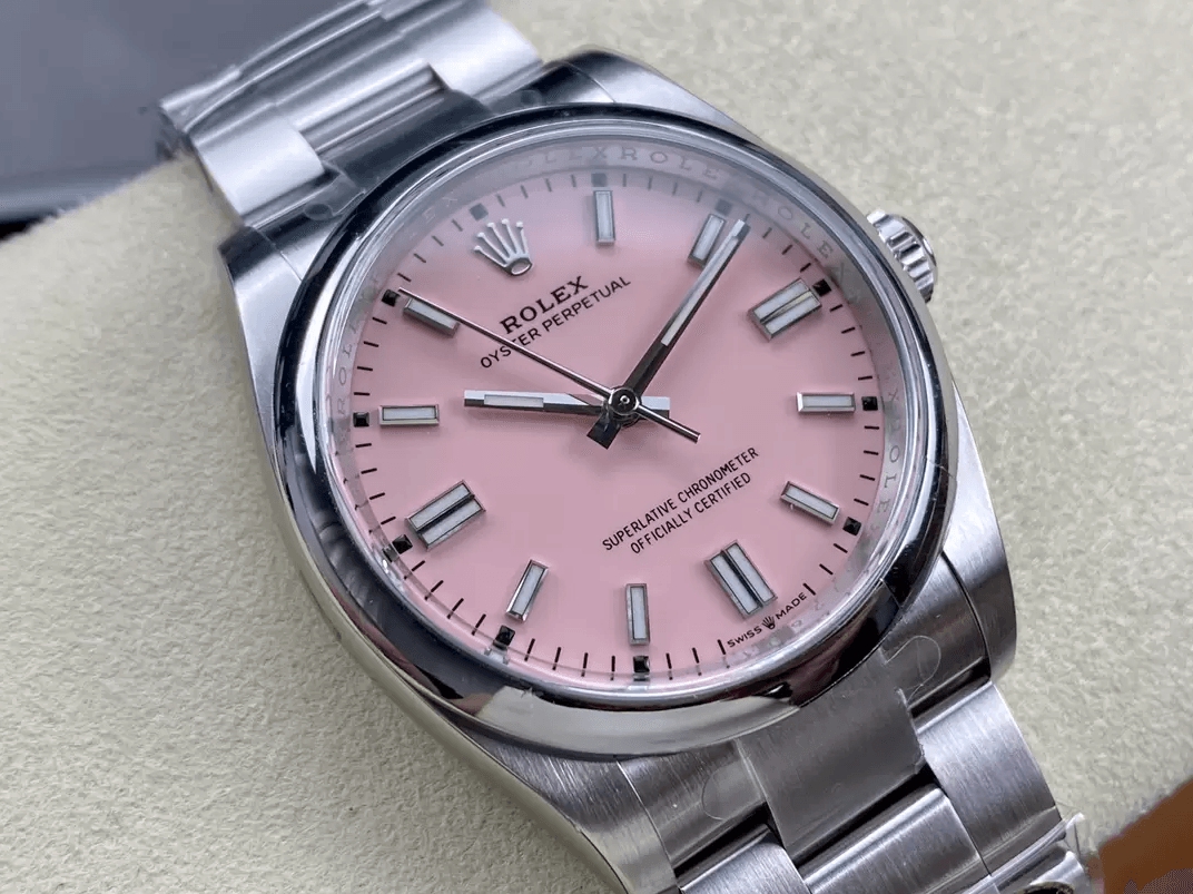 ROLEX 로렉스 오이스터퍼페츄얼 핑크 다이얼 36mm 126000