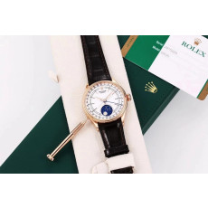 ROLEX 로렉스 셀리니 시리즈 문페이즈 로즈골드 화이트 다이얼 39mm