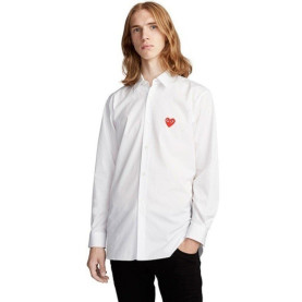 COMME DES GARCONS 꼼데가르송 레드 와펜 셔츠