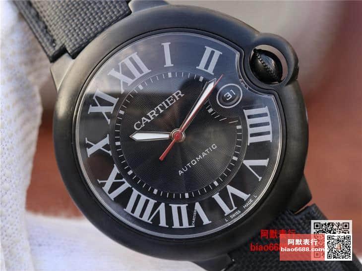 CARTIER 까르띠에 발롱 블루 드 검판 [42mm 남성용 Black Knight] WSBB0015