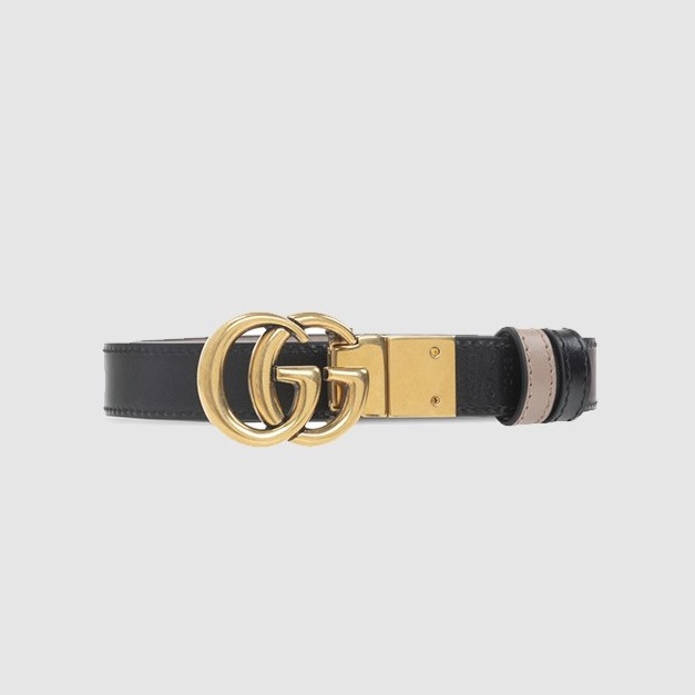 GUCCI 구찌 GG 마몽 리버서블 씬 벨트 659418 (30mm)