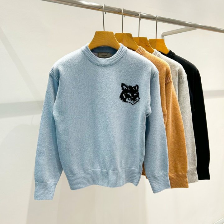 MAISON KITSUNE 메종키츠네 인타르시아 니트