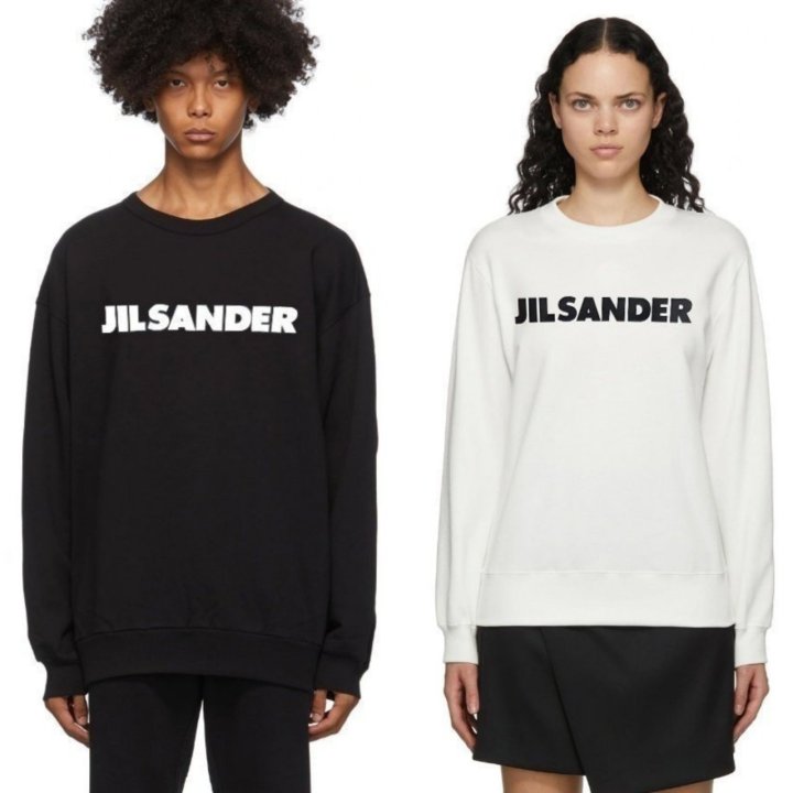 JIL SANDER 질샌더 로고 맨투맨