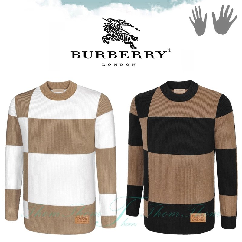 BURBERRY 버버리 패치워크 풀오버 스웨터