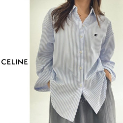 CELINE 셀린느 모던 스트라이프 자수 셔츠 3COLOR