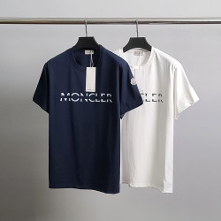 MONCLER 몽클레어 컷팅 레터링 코튼 반팔티