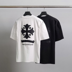CHROME HEARTS 크롬하츠 레더십자가 오버핏 반팔티