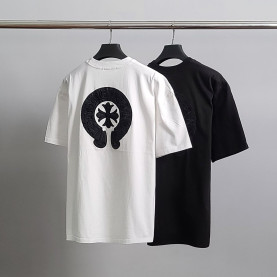 CHROME HEARTS 크롬하츠 레더말굽 오버핏 반팔티