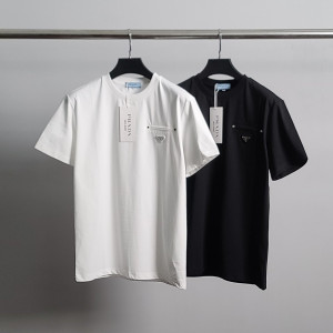PRADA 프라다 포켓포인트 라운드 반팔티